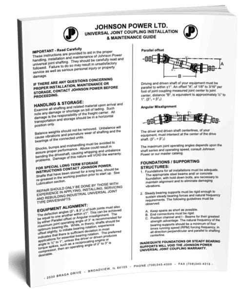 Johnson Power U. Joint Installation Maintenance